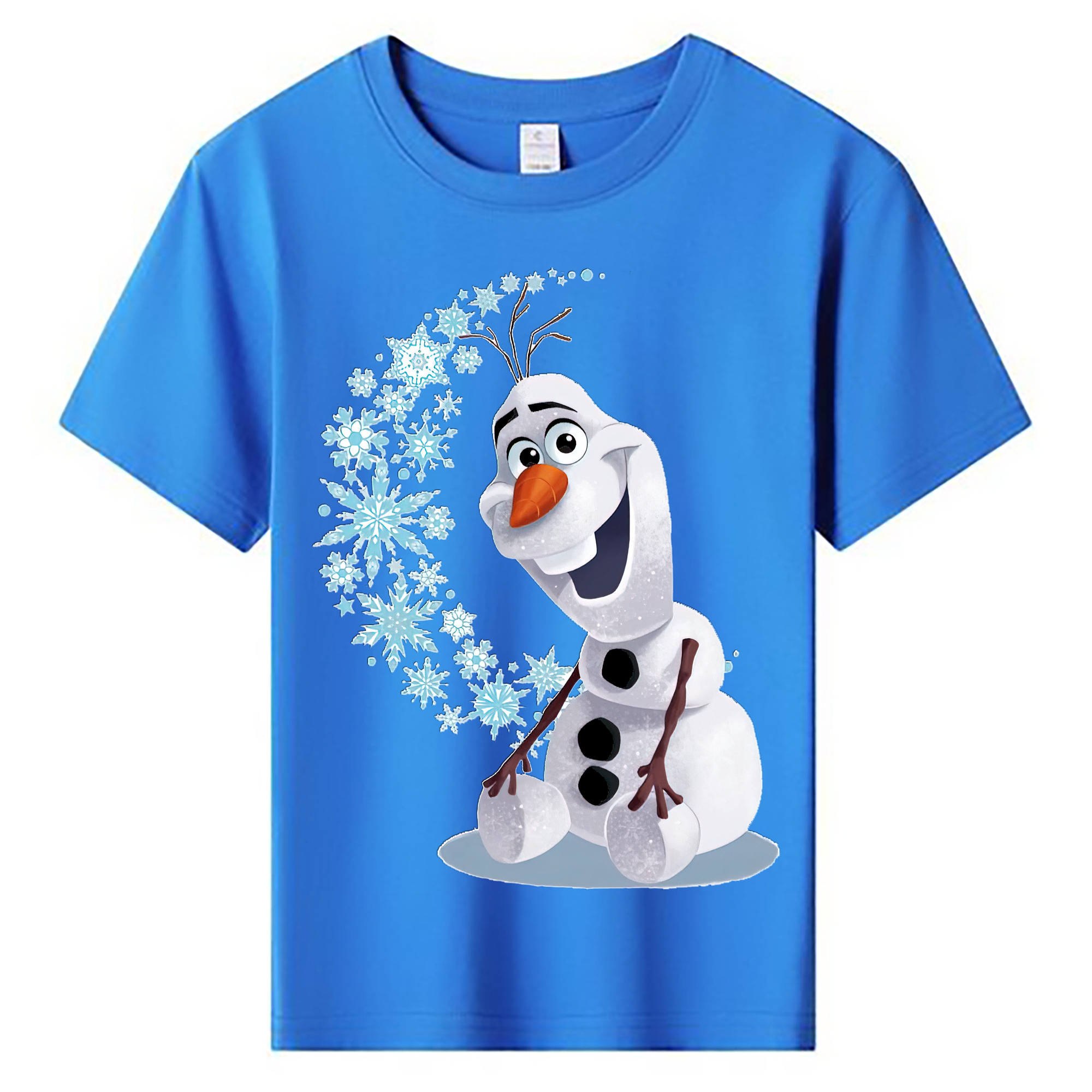（画像用） アナと雪の女王 アンナ エルサ Frozen Anna Elsa 綿100％キッズTシャツ（フロントプリント）